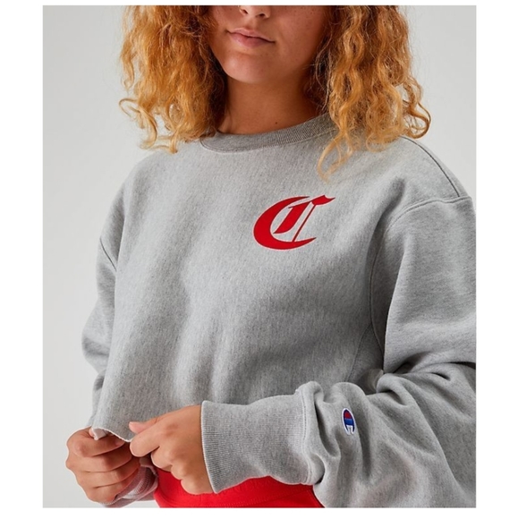SOLD.  Champion cropped sweatshirt - Picture 3 of 5